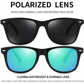 Wayfarer Polarized Sunglasses For Men Women Retro TR90 Frame Square Shades Vintage BRAND DESIGNER Classic Sun Glasses - CF127...