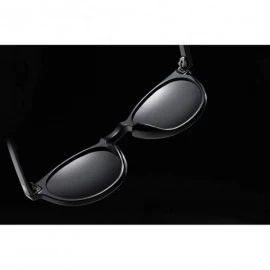 Round Classic Polarized Sunglasses Womens Elegant Sun Glasses Female Driving Eyewear B2483 - Blue - CC18QZUY9T2 $23.21