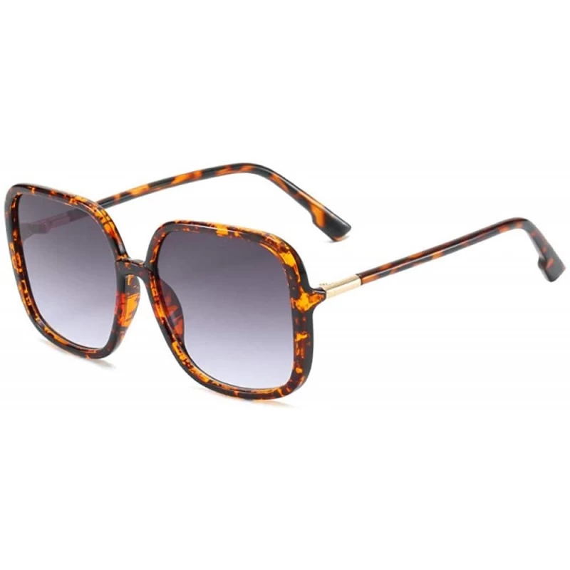 Rimless Fashion Square Sunglasses Big Frame Ladies Sunglasses Joker Sunglasses - CU18X74MOOX $79.79