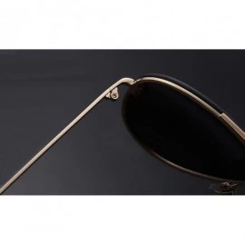 Oversized Aviator Women Men Metal Sunglasses Fashion Designer Frame Colored Lens - 86021_c4_gold_fire_mirror - CZ12ODMUKRH $2...