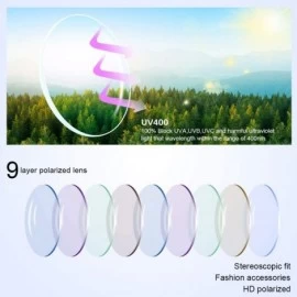Sport Polarized Sports Sunglasses for Men Women Cycling Running Driving Glasses - White Frame Black Lens - CW18YA5D424 $24.02