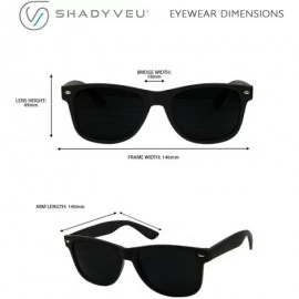 Square Super Dark Black Retro Round Darkest 80's Casual UV400 Sunglasses (Soft Black Frame - Dark Black) - C01836ZNAZC $21.54