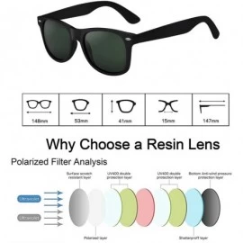 Wayfarer Sunglasses for Men Vintage Polarized Sun Glasses Fashion Shades WP1001 - Green - CS18OLAKOA7 $17.89