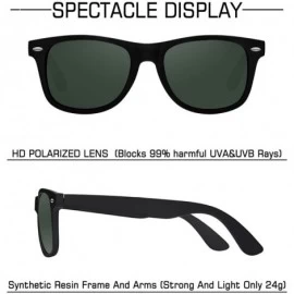 Wayfarer Sunglasses for Men Vintage Polarized Sun Glasses Fashion Shades WP1001 - Green - CS18OLAKOA7 $17.89