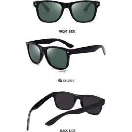 Wayfarer Sunglasses for Men Vintage Polarized Sun Glasses Fashion Shades WP1001 - Green - CS18OLAKOA7 $17.89
