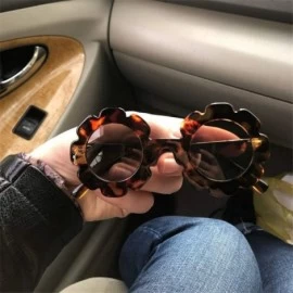 Round Vintage Kids Sunglasses Child Sun Glasses Round Flower Gafas Children UV400 Sport Girls Boys Oculos De Sol - C2 - CK197...