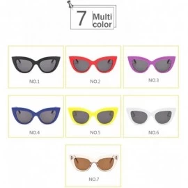 Cat Eye Men's Fashion Cat Eye Lady Sunglasses Retro Mod Style Retro Sunglasses (Color NO.5) - No.5 - C81993N2LCA $36.57