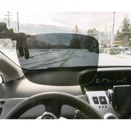Rectangular Polarized Clip-on Driving Sunglasses with Flip Up - Anti-Reflective UV400 - Large - Black - C011XETWFF9 $23.94