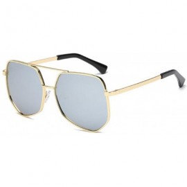 Aviator Aviator Sunglasses For Women Men Polarized Mirror Lens - Golden-silver - C618EHUZ2HO $23.07