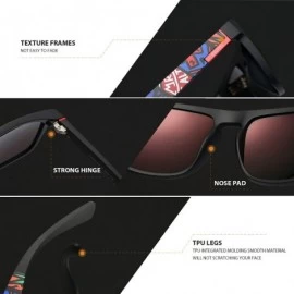 Sport Polarized Sunglasses TR90 Unbreakable Frame for Men Women 6018R - Orange - CA18RQHGWTL $18.27