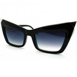 Square Iconic Square Cateye Sunglasses Vintage Retro Women's Fashion - Black - CJ11N4BV279 $12.89