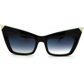 Square Iconic Square Cateye Sunglasses Vintage Retro Women's Fashion - Black - CJ11N4BV279 $20.67