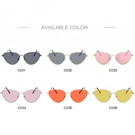 Square Pink erfly Sunglasses Women Er Vintage Fashion Rose Gold Mirror Sun Glasses Unique Ladies Female - Gold Red - CO199COO...