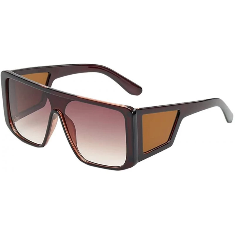 Oversized Irregular Shape Polarized Sunglasses for Men Women Classic Retro Stylish Sunglasses - D - CA18RGDND8L $19.30