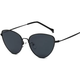 Cat Eye Vintage Sunglasses Sunglass Glasses - Black - CB198O528IU $24.89