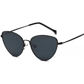 Cat Eye Vintage Sunglasses Sunglass Glasses - Black - CB198O528IU $48.50