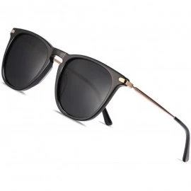 Sport Polarized Sunglasses Protection Lightweight - Rectangular Black Frame / Black Lens - CW18XWHS50L $19.41