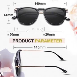 Sport Polarized Sunglasses Protection Lightweight - Rectangular Black Frame / Black Lens - CW18XWHS50L $42.16