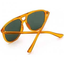 Butterfly Polarized Sunglasses Gradient Colorful Mirrored - Yellow - CX196HGL32X $7.11