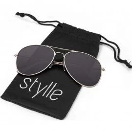 Aviator Aviator Men and Women Polarized Sunglasses Metal Frame with UV400 - CD18H9RX5QI $18.79