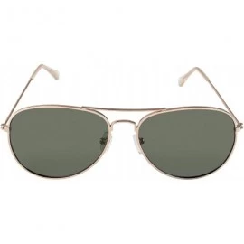 Aviator Aviator Men and Women Polarized Sunglasses Metal Frame with UV400 - CD18H9RX5QI $18.79
