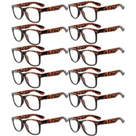 Sport Women's Men's Sunglasses Retro Clear Lens - Retro_clear_12_p_leopard - C01873475A4 $46.90