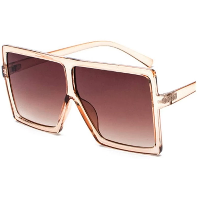Square Sunglasses Women Square Sunglasses Vintage Oversized Sun Glasses Travel Ladies Shades UV400 - Multi-2 - CF18W0MTDUK $4...