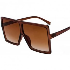Square Sunglasses Women Square Sunglasses Vintage Oversized Sun Glasses Travel Ladies Shades UV400 - Multi-2 - CF18W0MTDUK $4...