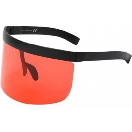 Oval Unisex Vintage Oversized Frame Hat Eyewear Anti-peeping Sunglasses - D - C718GET66Q0 $9.85