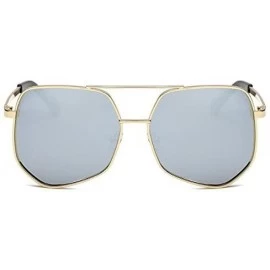 Aviator Aviator Sunglasses For Women Men Polarized Mirror Lens - Golden-silver - C618EHUZ2HO $22.78