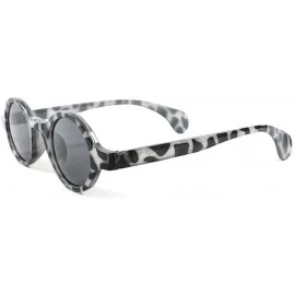 Round Lennon Old School Mens Womens Small Round Sunglasses - Black - CB18ECG3DCM $15.07