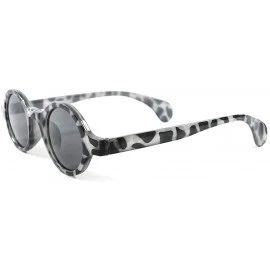 Round Lennon Old School Mens Womens Small Round Sunglasses - Black - CB18ECG3DCM $30.55