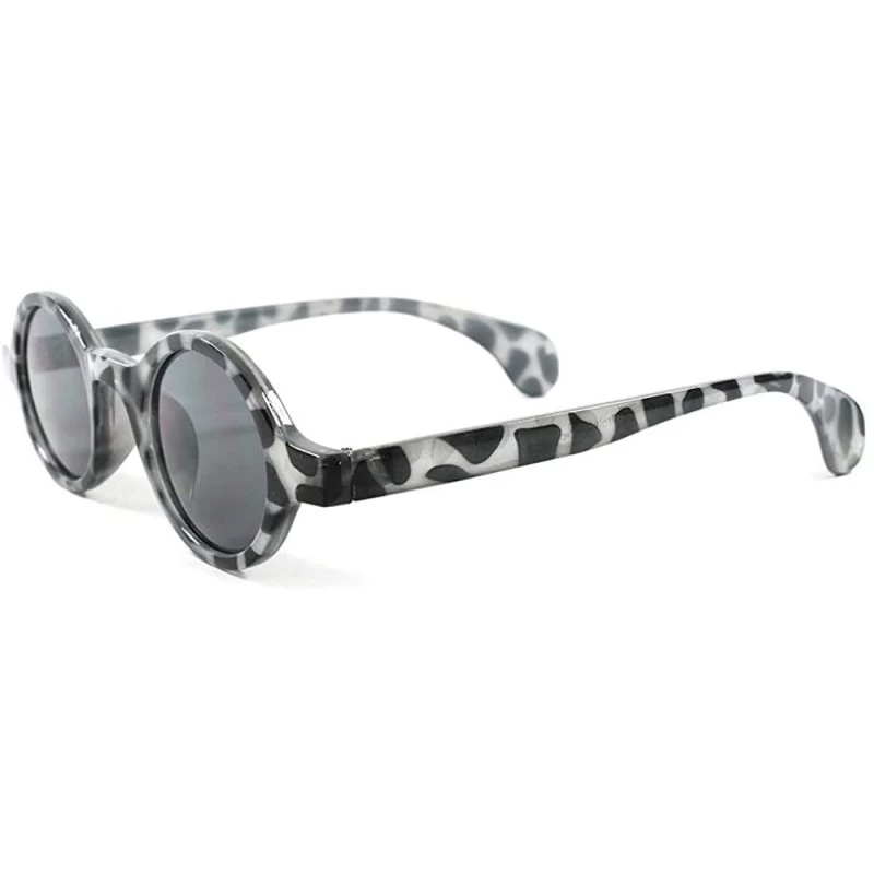 Round Lennon Old School Mens Womens Small Round Sunglasses - Black - CB18ECG3DCM $30.55