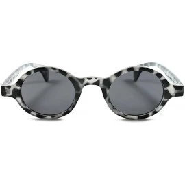 Round Lennon Old School Mens Womens Small Round Sunglasses - Black - CB18ECG3DCM $30.55