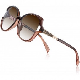 Oversized Sunglasses for Women - Polarized Eyewear with Retro Oversized Frame-UV400 Protection Nylon Lens-- CW18WUR34KG $44.14