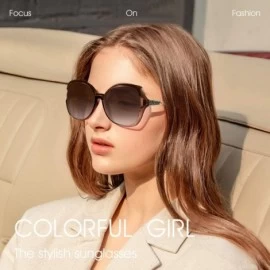 Oversized Sunglasses for Women - Polarized Eyewear with Retro Oversized Frame-UV400 Protection Nylon Lens-- CW18WUR34KG $17.02