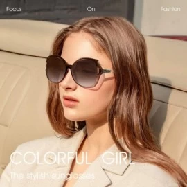 Oversized Sunglasses for Women - Polarized Eyewear with Retro Oversized Frame-UV400 Protection Nylon Lens-- CW18WUR34KG $40.42