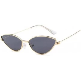 Cat Eye Sunglasses Cateye Glasses Female Vintage - Goldgray - C8199EL3GE6 $20.34