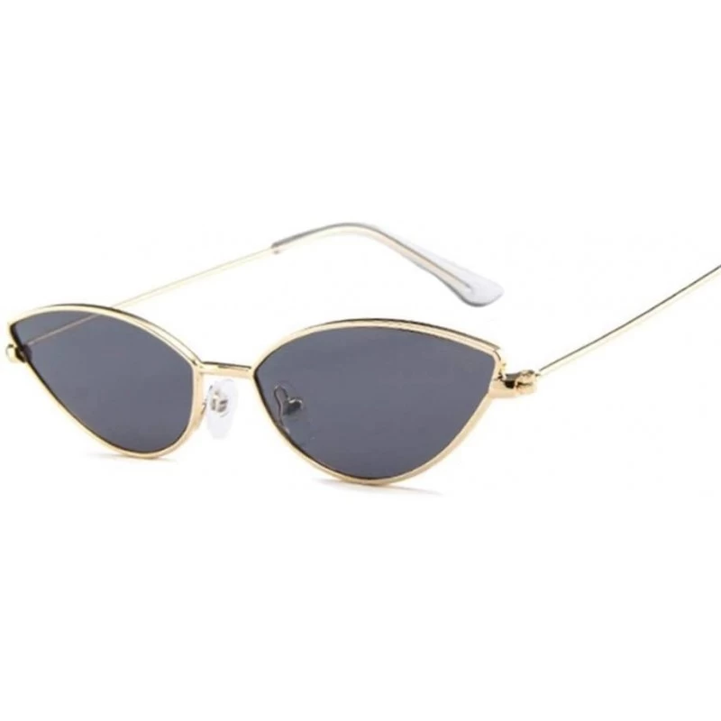 Cat Eye Sunglasses Cateye Glasses Female Vintage - Goldgray - C8199EL3GE6 $20.34