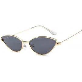 Cat Eye Sunglasses Cateye Glasses Female Vintage - Goldgray - C8199EL3GE6 $31.13