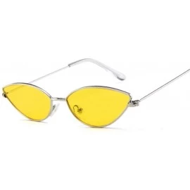 Cat Eye Sunglasses Cateye Glasses Female Vintage - Goldgray - C8199EL3GE6 $20.34