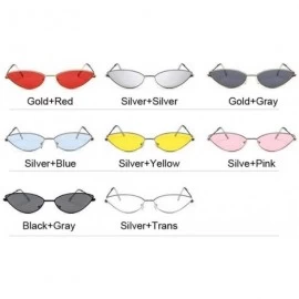 Cat Eye Sunglasses Cateye Glasses Female Vintage - Goldgray - C8199EL3GE6 $20.34