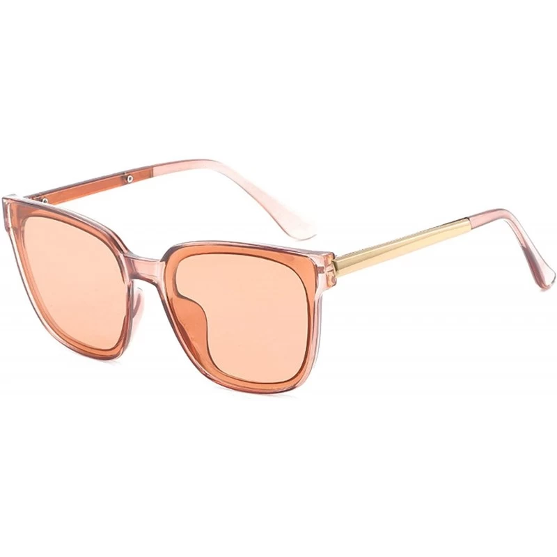 Square Classic style Square Sunglasses for Women AC PC UV400 Sunglasses - Pink - CK18SZUHQEI $12.20