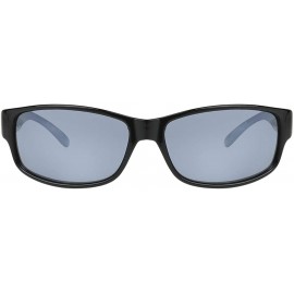 Rectangular Men's Theory Rectangular Sunglasses- Black- One Size - CD196EH9W9L $21.57