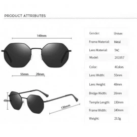Aviator Glasses Round Frame Sunglasses for Men Women Fashion Large Metal Aviator Mirror UV400 Lens - Gold - CZ18RETN97D $83.66