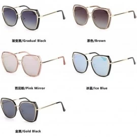 Aviator Sunglasses Hollow Film Sunglasses Women's Polarizing Sunglasses - C - CK18QO9GSO3 $35.56