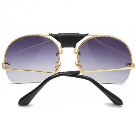 Sport Fashion Women Sunglasses Metal Frame Shades Casual Sunglasses Integrated UV Glasses - A - C918TQULLMU $15.83