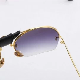 Sport Fashion Women Sunglasses Metal Frame Shades Casual Sunglasses Integrated UV Glasses - A - C918TQULLMU $15.83