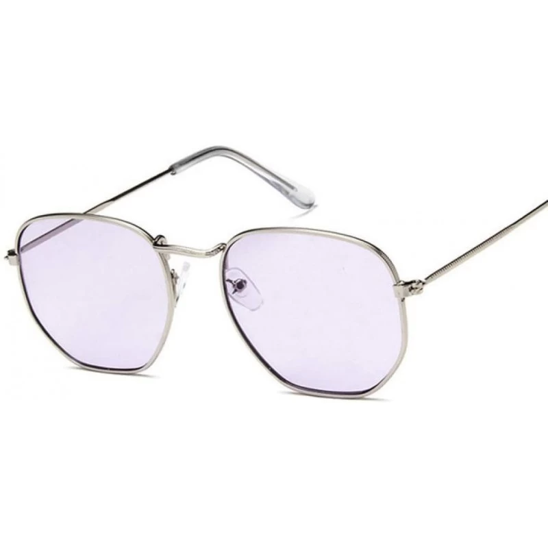 Square Vintage Sunglasses Classic Eyewear - Purple - CF198O66TNA $22.68