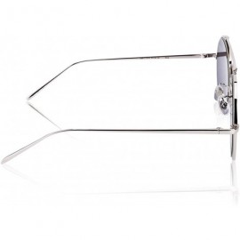 Square Retro Metal Frame Polarized Sunglasses - CC18HT2RGNE $13.15